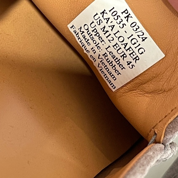 OluKai Puliki Moc Toe Loafers Charcoal Suede Slip On Shoes Men size 12M - Picture 4 of 4